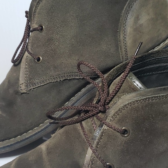 Andrew Marc Suede Distressed Boots 11 Dark Green Chukka Ankle Lace Up main image 9